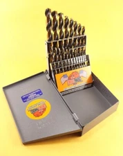 Drill Hog® USA 21 Pc Drill Bit Set Metal Hi-Molybdenum M7 MOLY Lifetime Warranty