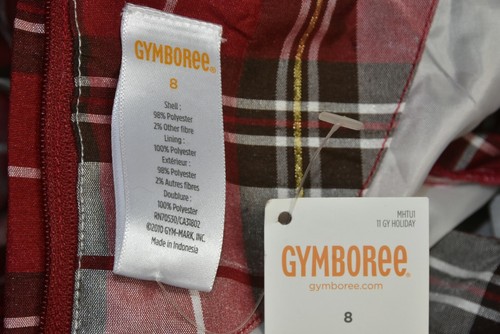 NEW Gymboree Girls Kids Dress Red Green Checked GOLD Metallic Bow CHRISTMAS 5 8 - Picture 12 of 12