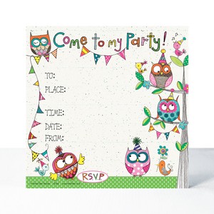 Hibou Theme Fete Invitations Filles Anniversaire Paillettes Invite Pack De 8 Ebay