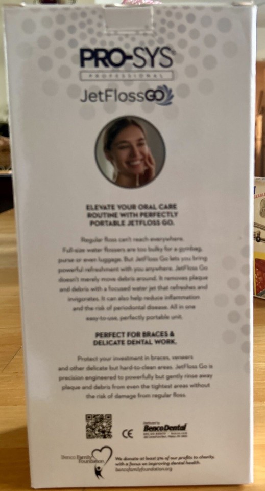 New Benco Dental ProSys Professional Jet Floss GO Water Floss