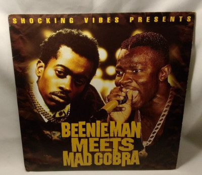 Beenie Man Meets Mad Cobra 1995 VP Records, vinyl lp