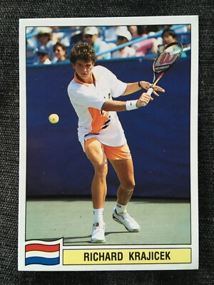 PANINI TENNIS ATP TOUR 1992 STAR PLAYER RICHARD KRAJICEK PB # 95 MINT PSA NEW 