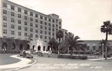FL 1940’s Florida REAL PHOTO Entrance to Vinoy Park Hotel in St. Petersburg, FLA
