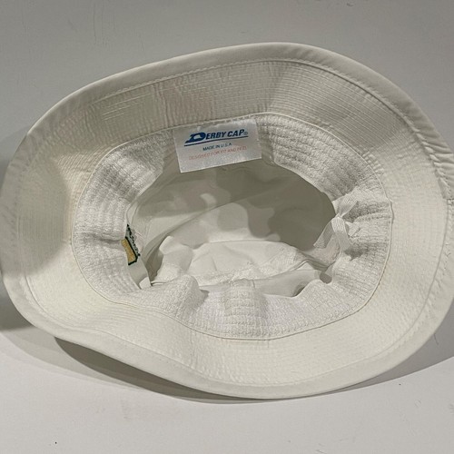 Vintage Made USA Augusta National Masters Bucket Hat OS White Green Ribbon BB6 - Picture 8 of 9