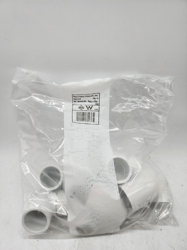Dura 409-010 1" PVC Sch 40 90° Street Elbow Spigot x Slip White 10 Pack