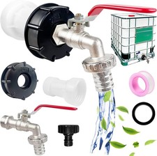 IBC Tank zubehör, Wasserfass 1000l Auslaufhahn, IBC Tank Auslaufhahn, 1000 Liter