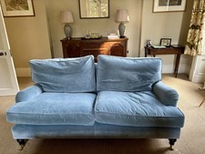 Sofa.com Bluebell Two And A Half Seat Sofa In Brushed Blue Velvet