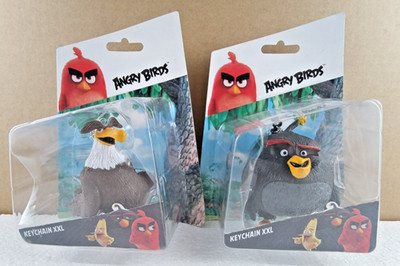 Angry Birds XXL Keychain Bomb & Mighty Eagle Lot New Sealed Rovio Figures
