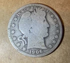 1906 P Barber Half Dollar Y105