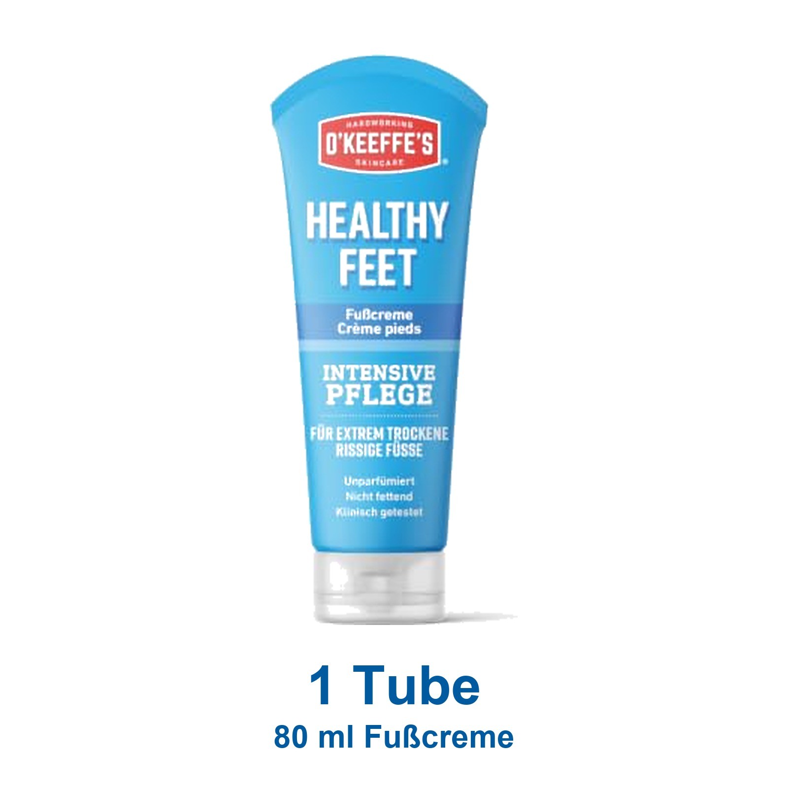 O'Keeffe's Healthy Feet Fußcreme 80 ml Tube für extrem trockene rissige Füße