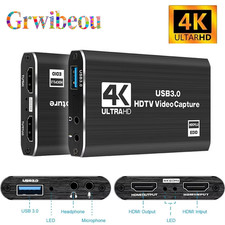 4K Audio Video Capture Card USB 3.0 HDMI Video Capture Device Full HD Recording