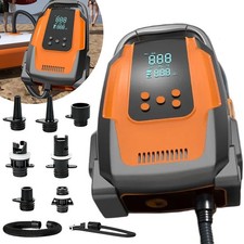 SUP Pumpe Elektrisch 12V Auto Luftpumpe 20PSI Kompressor Set f&uuml;r Boot Zelt Kajak