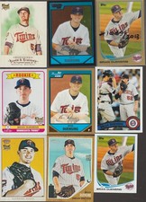 BRIAN DUENSING LOT OF 85 BASEBALL CARDS 15 DIFFERENT TWINS OMAHA NEBRASKA
