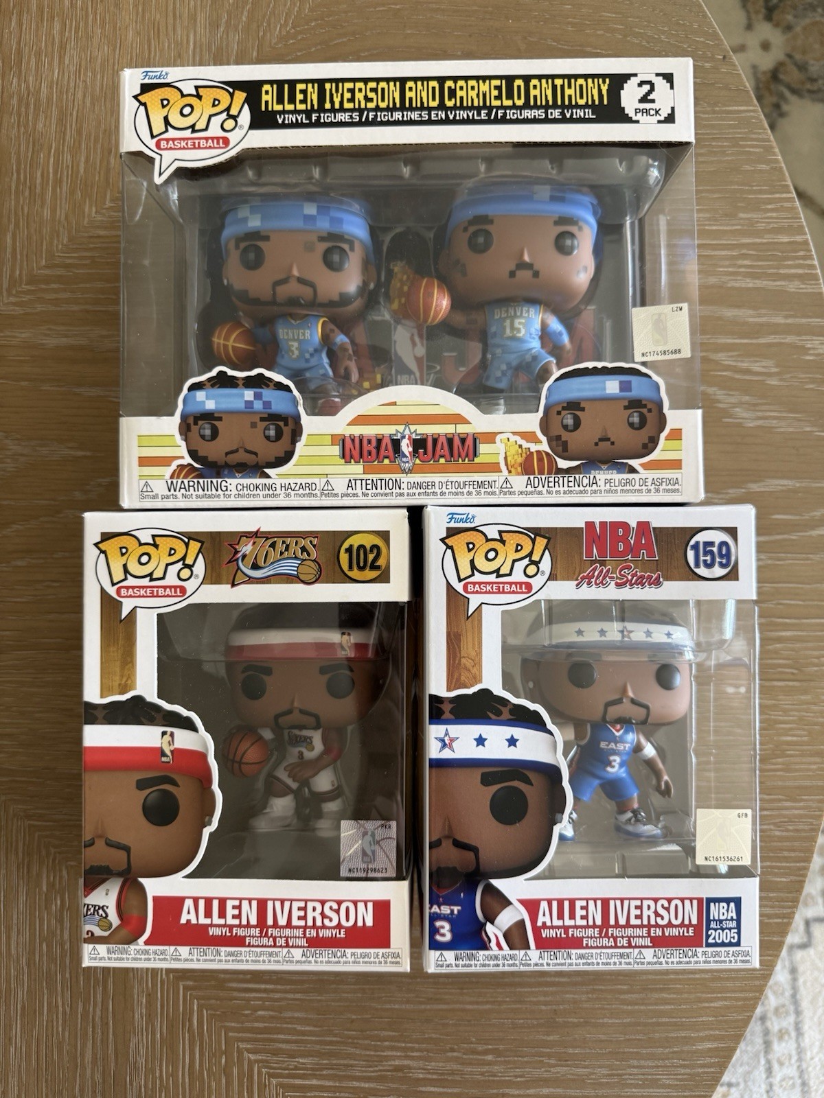 Allen Iverson Funko Pop Lot!