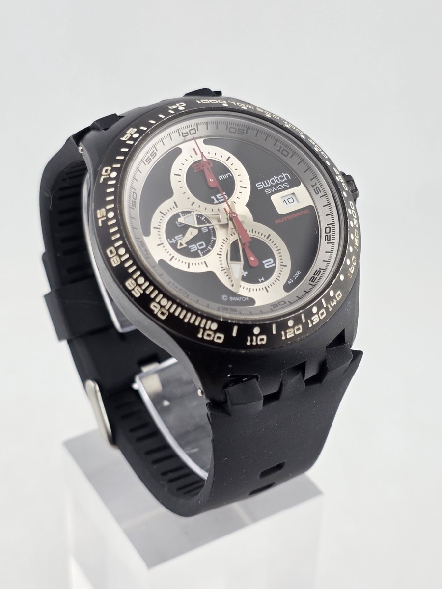 Swatch Right Track SVGB400 Automatic Chronograph Swiss Watch
