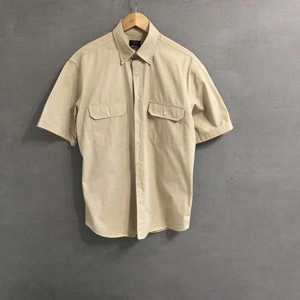 Men Paul & Shark T-Shirt Beige Cotton 44 / XXL /