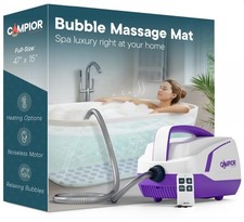 Bubble Bath Massager Mat for Bathtub, 47.24" x 14.57" Full-Body Heated Air Sp...