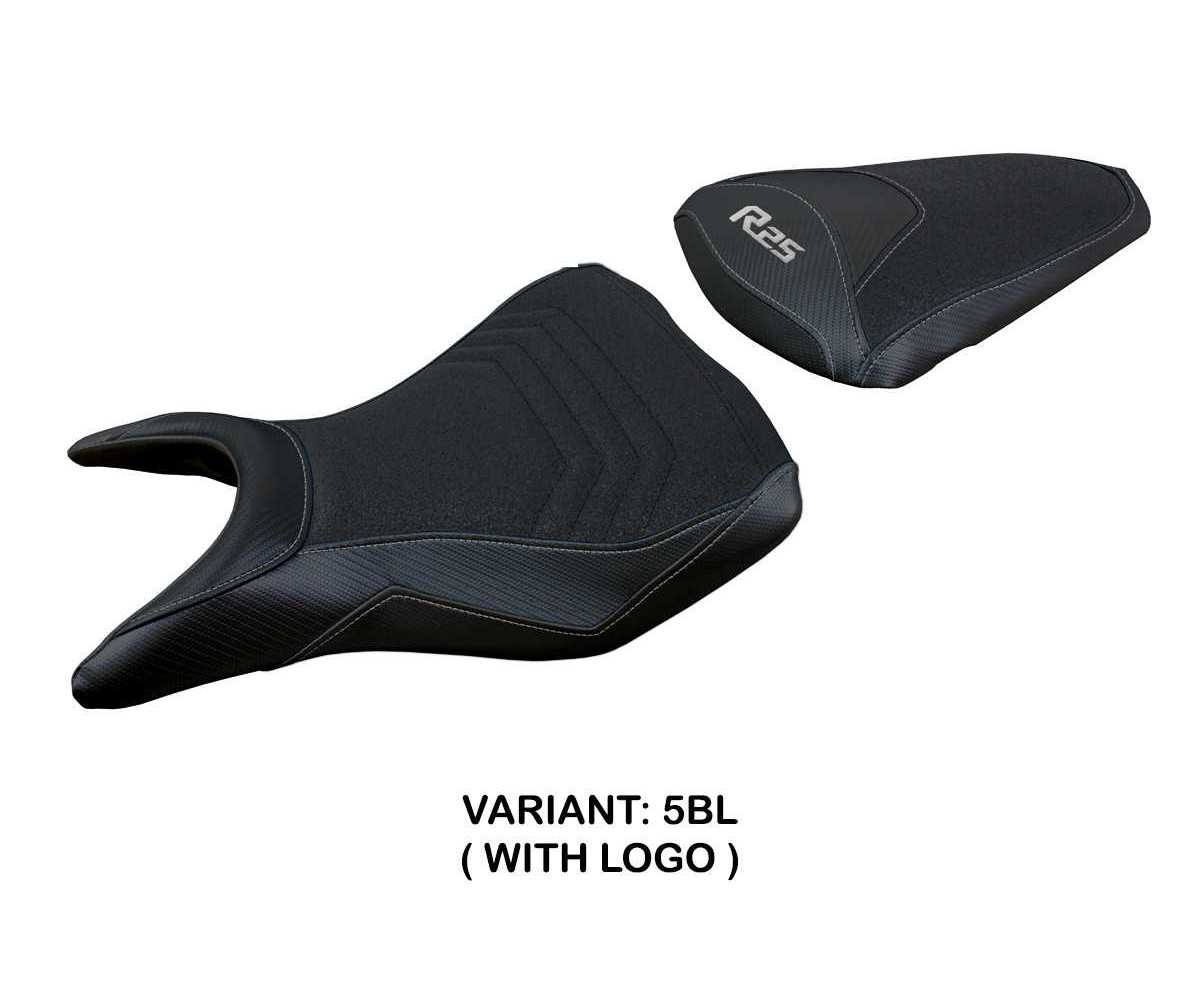 Seat saddle cover Eraclea ultragrip Black BL + logo TPZ Yamaha R25 2014 2020