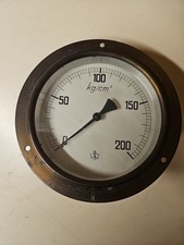 Ancien Manomètre Pression Huile Marine instrument mesure vintage