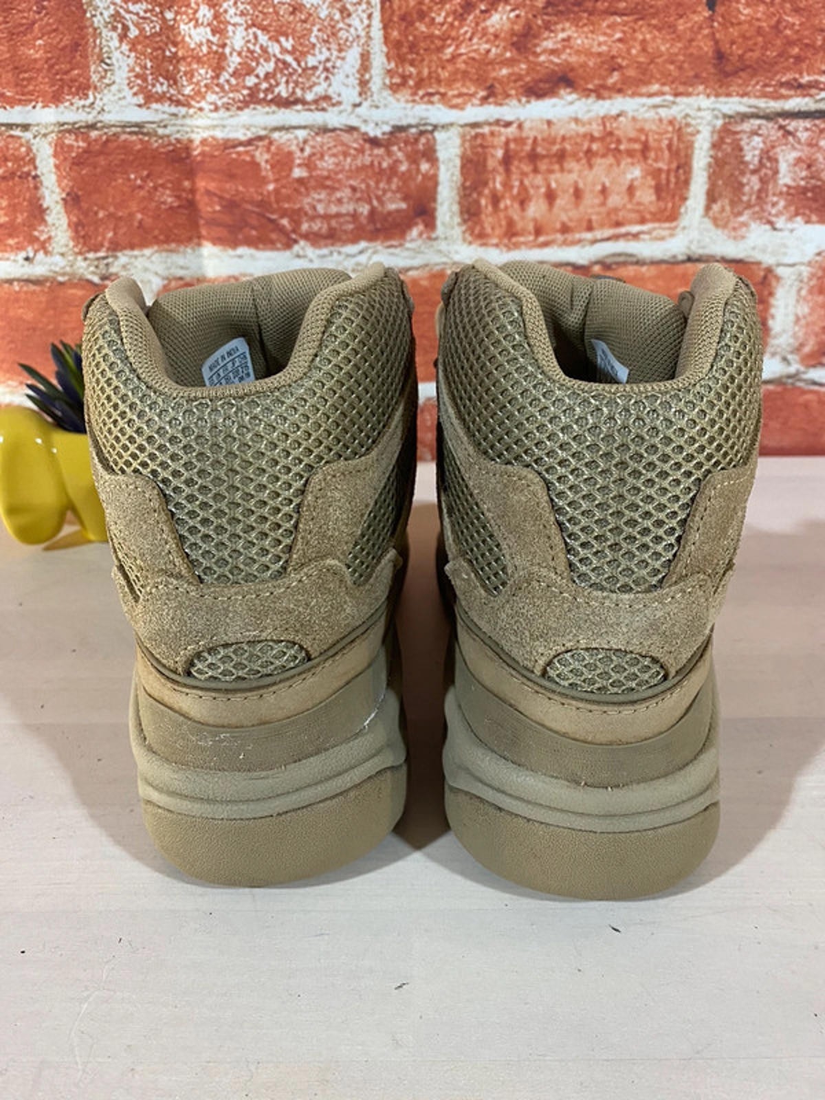 Boys adidas Yeezy Desert Boot Rock beige trainers uk 3 eu 36 image 4