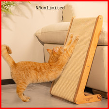 Cheerhome Pets Sisal Cat Scratcher Ramp For Indoor Cats 24.8 L Shape Scratching