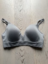George Size 2XL Grey Ribbed Padded Bralette Non Wired Bra *27