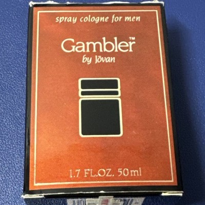 VINTAGE GAMBLER JOVAN Cologne for Men 1.7oz / 50 ml with Box RARE
