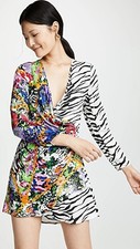 NWT. $400 RIXO FLORAL Wrap Dress Size XS/TP