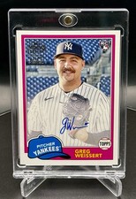 2023 Topps Archives Greg Weissert Autograph (RC) Rookie Auto RED SOX, Yankees