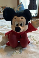 Disneyland Disney Store World Fantasia Mickey Mouse Plush Wizard 14  Stuffed Toy