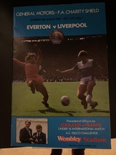 Everton Vs Liverpool 1986/87 Season 16/08/1986 F.A. Charity Shield Programme