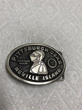 1977 Pittsburgh Gear Neville Island Belt Buckle, Limited Edition