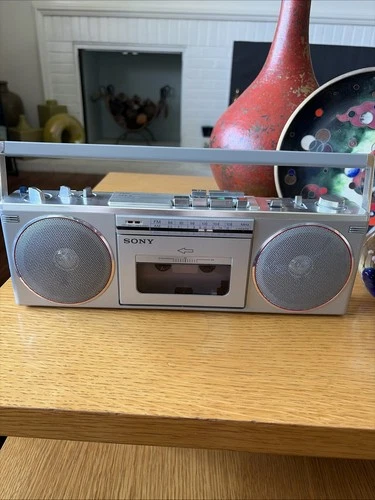 VTG Sony CFS-6 Stereo Cassette-Corder Boombox - No Cord