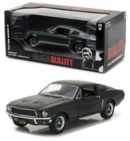 1968 Ford Mustang Gt Fastback Bullitt Steve Mcqueen 1:24 Greenlight 84041