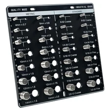 Thread Checker, 28 Nut and Bolt Thread Checker, Bolt and Nut Identifier Gauge