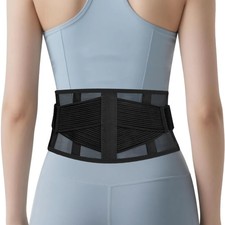 Ultra-Thin  Lightweight Back Brace for Lower Back Pain,Sciatica,Scoliosis,Sl...