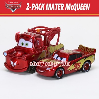 2-PACK Mattel Disney Pixar Cars 3 Rust EZE Mater McQueen 1:55 Diecast, New Loose