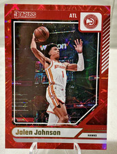 2024 Panini Donruss JALEN JOHNSON International Red #108 SP Hawks