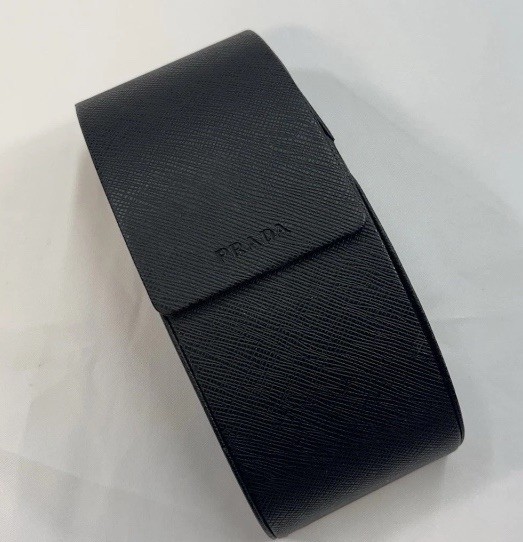 PRADA Black Eyeglasses Sunglasses Half Circle Magnetic Hard Case thumbnail 9