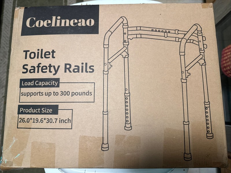Toilet Safety Rail - Adjustable Detachable Medical Coelineao
