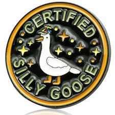 XMJY Funny Goose Enamel Pins, Fashion Cute Silly Goose Pin, Novelty Accessori...
