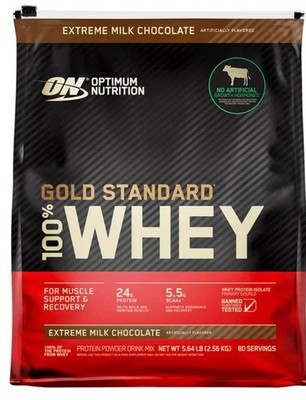 Optimum Nutrition Gold Standard 100% Whey Protein Powder Milk Chocolate 5.64 lbs