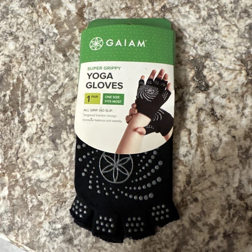Guantes de yoga Gaiam sรบper adherentes para mujer sin cordones talla รบnica entrenamiento yoga nuevos con etiquetas-