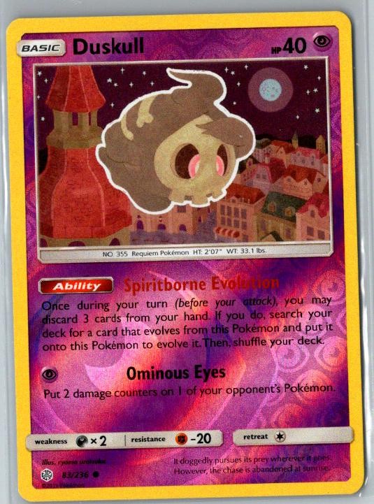 SM - Cosmic Eclipse #83/236 Duskull
