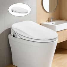 B04 Adjustable Temperature Heated Bidet Seat LED Nightlight For Elderly Bathroom