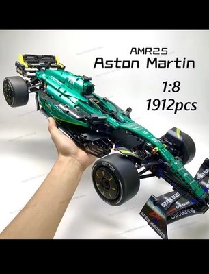 MK6022 1912PCS 1:8 New Technic Martin Aramco AMR25 Building Blocks MOC F1 Car