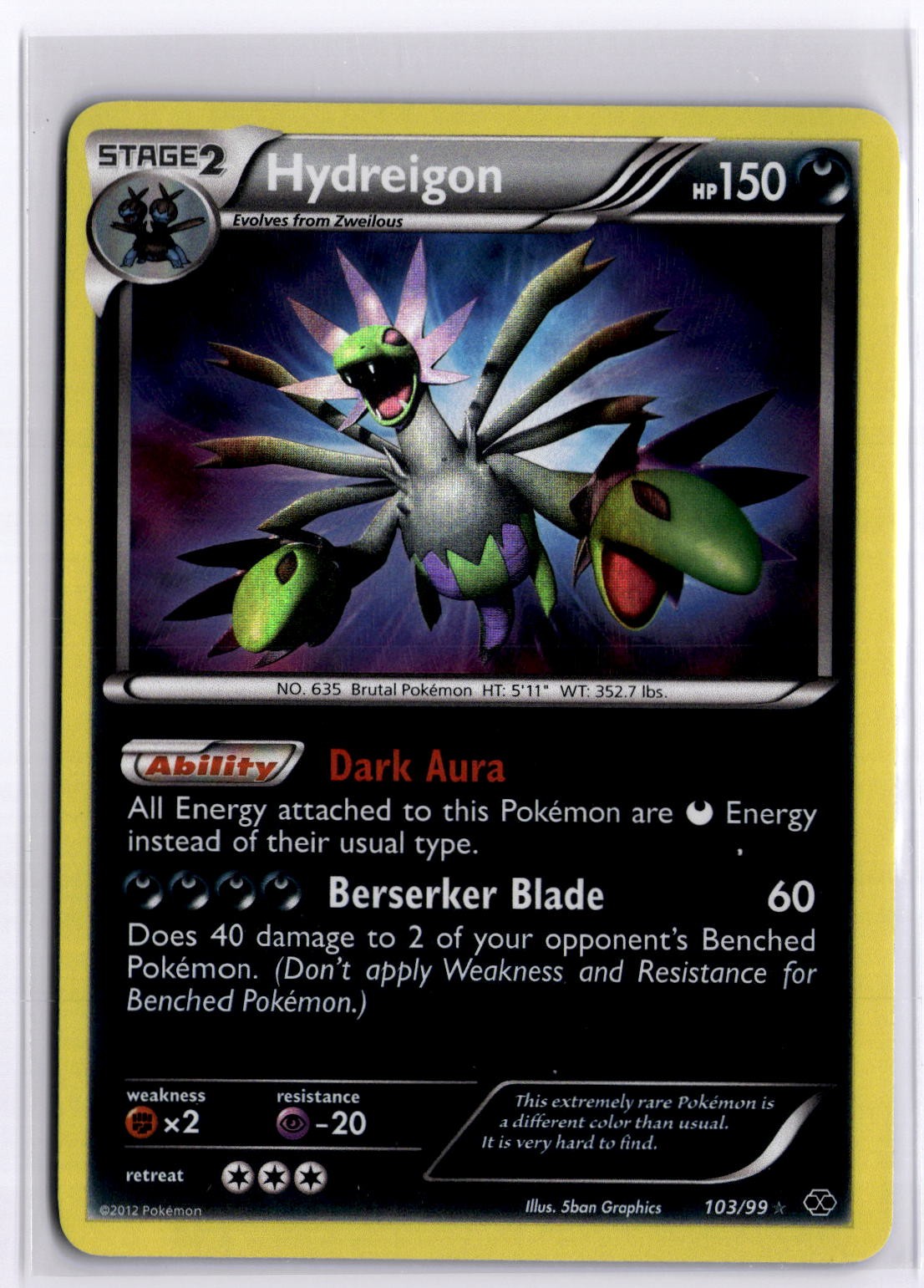 Hydreigon Secret Rare Next Destinies 103/99 NM