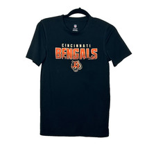 NFL Cincinnati Bengals TShirt Youth Large Black Orange Logo Short Sleeve
