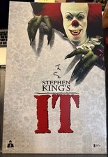 Tim Curry Signed Autographed 11x17 Poster Photo Pennywise IT Beckett COA
