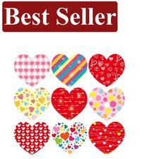 Assorted Heart Cutouts - 45pcs Colorful Classroom Decoration for Valentine's Day